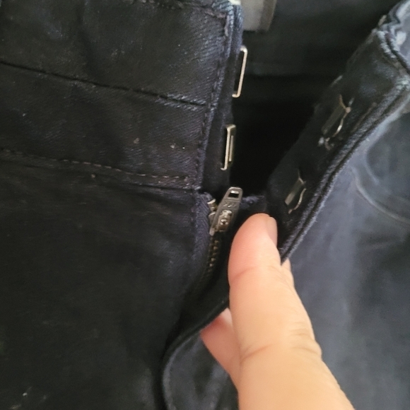 Paige Blake High-Rise Straight Leg Stunner Luxe Coating jeans Size 26 - Picture 9 of 16